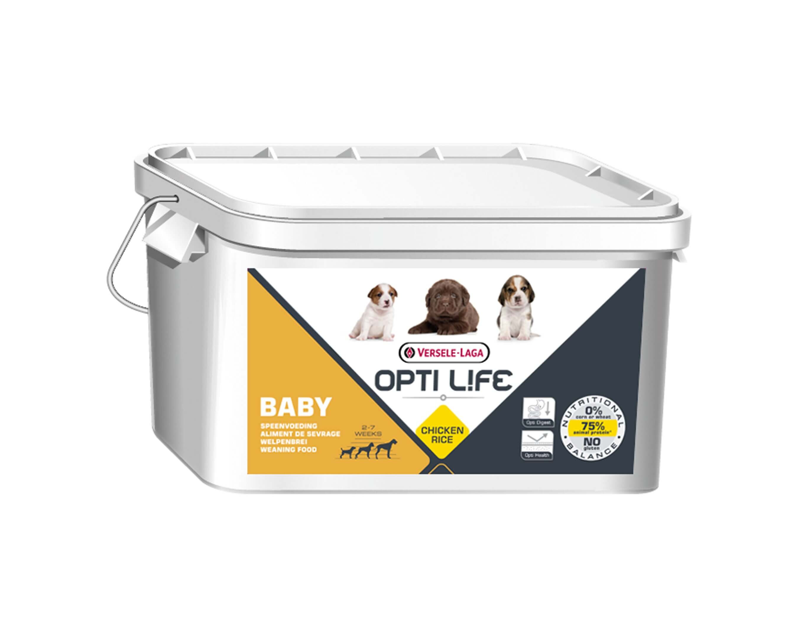Aliment de sevrage pour chiots Opti Life Baby Versele-Laga 3 kg