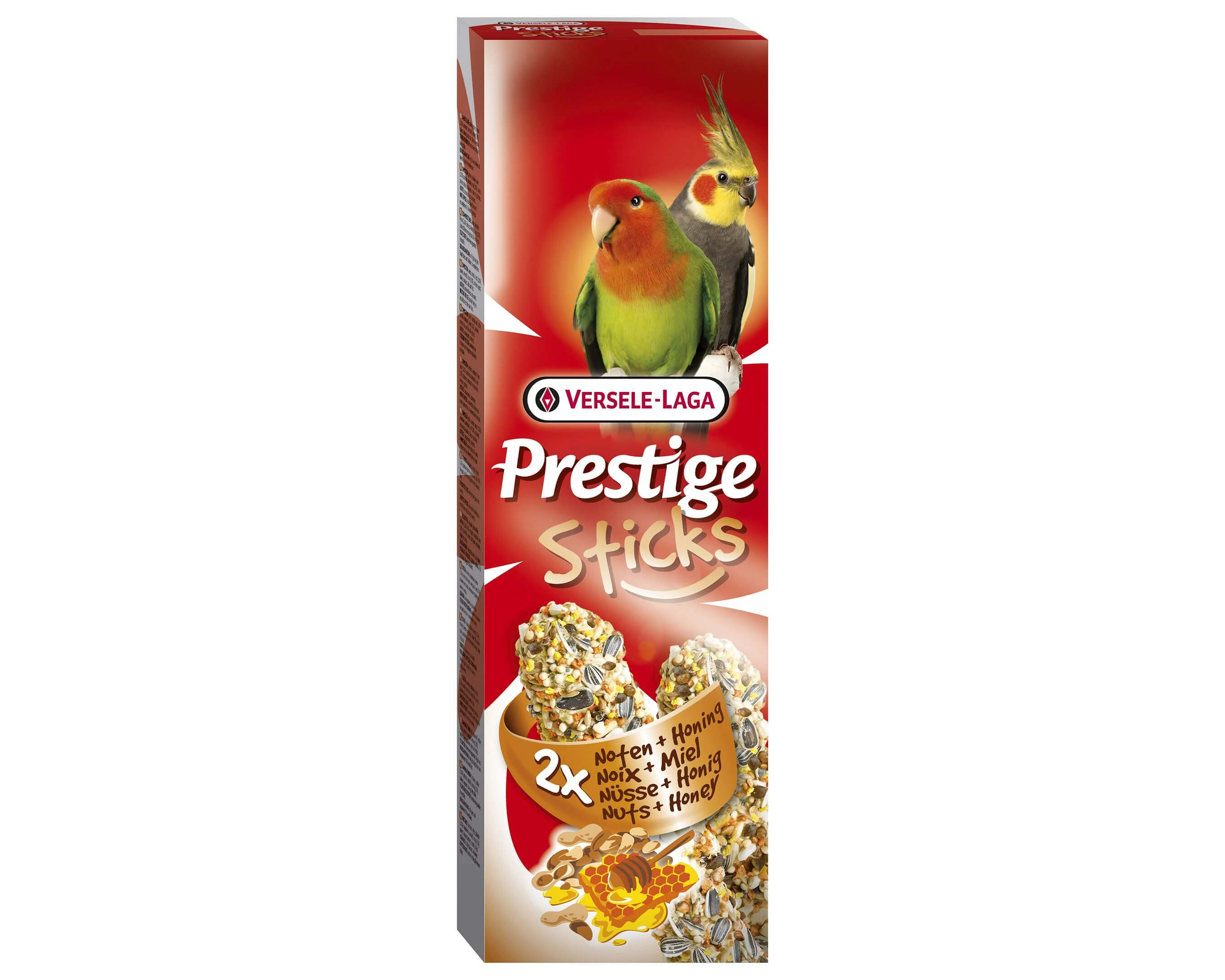 Prestige Sticks Grandes Perruches Noix et Miel Versele-Laga