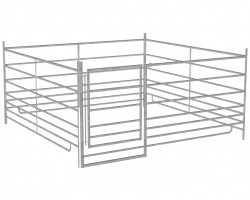 Kit carré claies à moutons avec porte • Enclos pour moutons et chèvres
