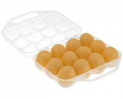 Boîte à œufs plastique Gaun 12 oeufs de poules ouverte
